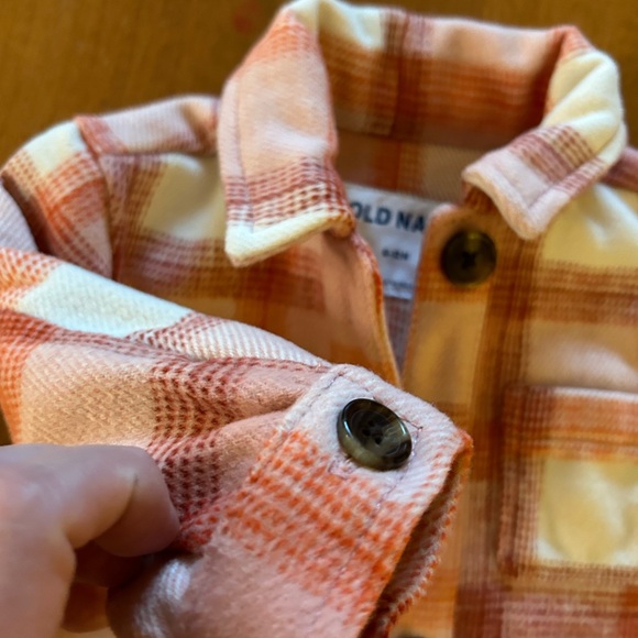 Old Navy Kids Checkered Blazer - Pink and Orange - Picture 8 of 9